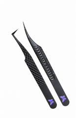 The Essential Duo | Professional Fiber Tip Tweezer Set